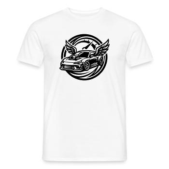 Compteur de réglage de voiture - T-shirt homme - blanc - Devant - AI Model Male 178 dark (178cm)