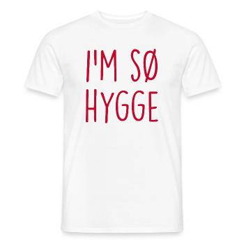 Hygge Danemark Dänemark - T-shirt homme - blanc - Devant - AI Model Male 178 dark (178cm)