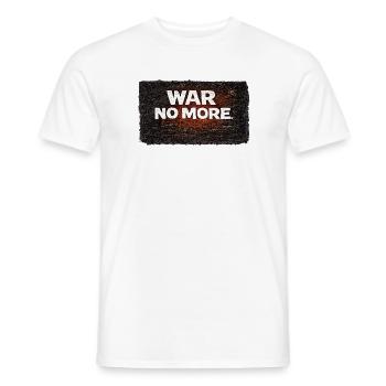War No More – Sticker Peace & Humanity - T-shirt homme - blanc - Devant - AI Model Male 178 dark (178cm)