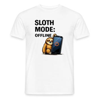 Tragheit Modus offline - Männer T-Shirt - Weiß - Vorne - AI Model Male 178 dark (178cm)