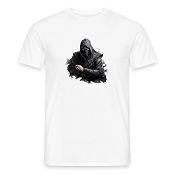Ninja Ombre Masqué - T-shirt homme - blanc - Devant - AI Model Male 178 dark (178cm)