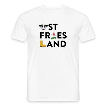Ostfriesland - Männer T-Shirt - Weiß - Vorne - AI Model Male 178 dark (178cm)