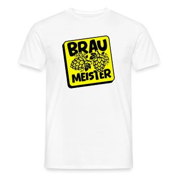 Braumeister Brauerei Hopfen - Männer T-Shirt - Weiß - Vorne - AI Model Male 178 dark (178cm)