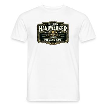 Ich bin Handwerker Premium - Männer T-Shirt - Weiß - Vorne - AI Model Male 178 dark (178cm)