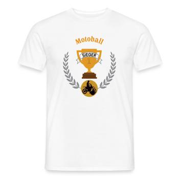 Motoball Sieger Gewinner Turnier Meisterschaft - Männer T-Shirt - Weiß - Vorne - AI Model Male 178 dark (178cm)