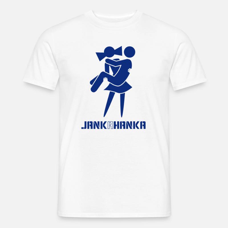 JANK A HANKA - Männer T-Shirt - Weiß