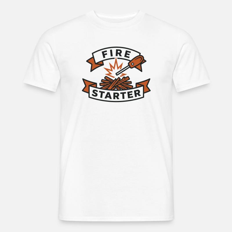 Accendifiamma Ember Accendifuoco - T-shirt uomo - bianco