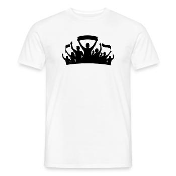 Fans Gruppe Silhouette - Männer T-Shirt - Weiß - Vorne - AI Model Male 178 dark (178cm)