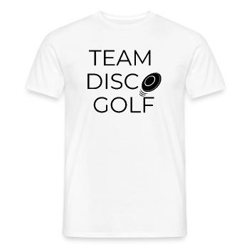 Team Disco Golf - Design avec disque - T-shirt homme - blanc - Devant - AI Model Male 178 dark (178cm)