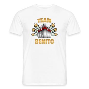 Geschenk für Benito - Männer T-Shirt - Weiß - Vorne - AI Model Male 178 dark (178cm)