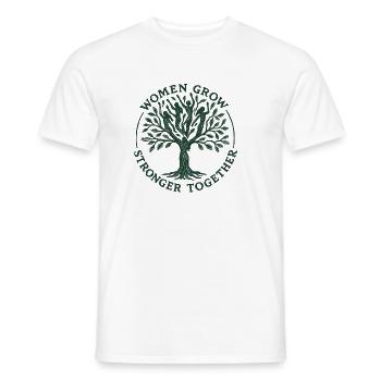 Les femmes grandissent fortement ensemble - T-shirt homme - blanc - Devant - AI Model Male 178 dark (178cm)