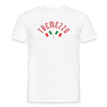 Tremezzo Italian Flags  - Men's T-Shirt - white - Front - AI Model Male 178 dark (178cm)