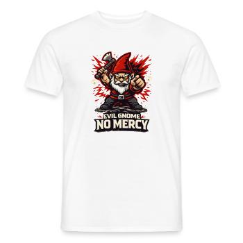 Nain maléfique, gnome sombre, gnome gothique, gnome drôle - T-shirt homme - blanc - Devant - AI Model Male 178 dark (178cm)