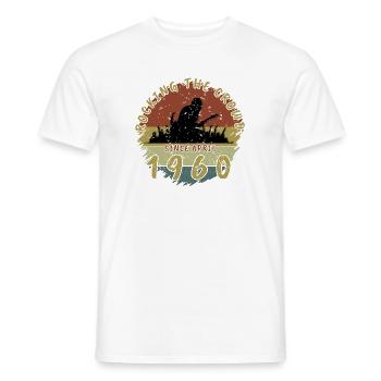 66th Birthday Rocking the crowd GIT 04/1960 - Men's T-Shirt - white - Front - AI Model Male 178 dark (178cm)