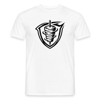 Doner kebab skewer - Men's T-Shirt - white - Front - AI Model Male 178 dark (178cm)