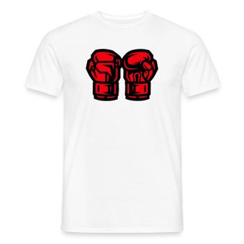 Boxing Gloves Symbol Boxing - Men's T-Shirt - white - Front - AI Model Male 178 dark (178cm)