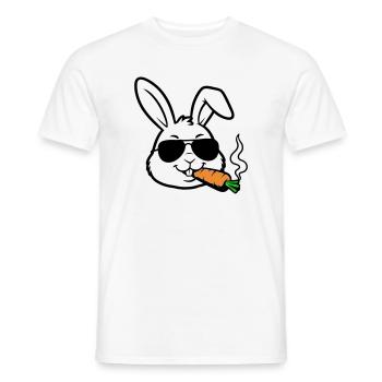 Hase Brille Karotte Comic - Männer T-Shirt - Weiß - Vorne - AI Model Male 178 dark (178cm)