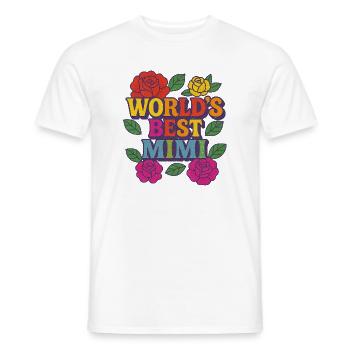 Die beste Mutter der Welt - Männer T-Shirt - Weiß - Vorne - AI Model Male 178 dark (178cm)