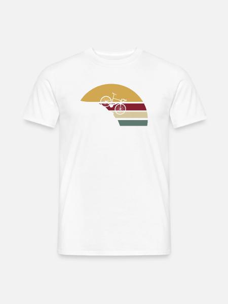 Bicycle Retro Downhill - Men's T-Shirt - white
