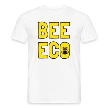 Bee Eco Abeille Jaune Pollen - T-shirt homme - blanc - Devant - AI Model Male 178 dark (178cm)