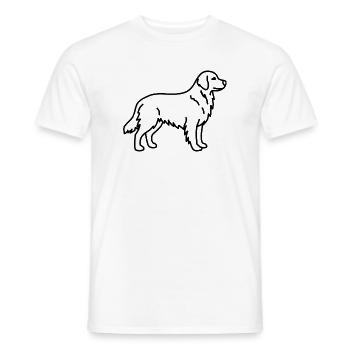 Golden Retriever - Men's T-Shirt - white - Front - AI Model Male 178 dark (178cm)