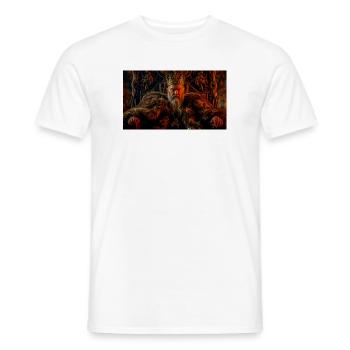 Der alte Beowulf herrscht als weiser König in der nordischen Saga - Männer T-Shirt - Weiß - Vorne - AI Model Male 178 dark (178cm)