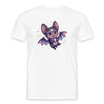Chauve-souris de l’Étoile de la Nuit - T-shirt homme - blanc - Devant - AI Model Male 178 dark (178cm)