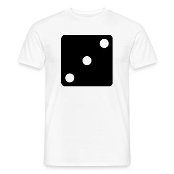 Le jeu dit - T-shirt homme - blanc - Devant - AI Model Male 178 dark (178cm)