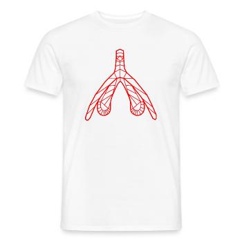 Klitoris_koralle - Men's T-Shirt - white - Front - AI Model Male 178 dark (178cm)