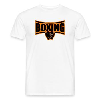 Boxing Boxes - Men's T-Shirt - white - Front - AI Model Male 178 dark (178cm)