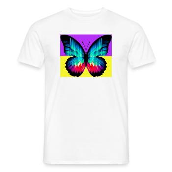 Schmetterling - Männer T-Shirt - Weiß - Vorne - AI Model Male 178 dark (178cm)