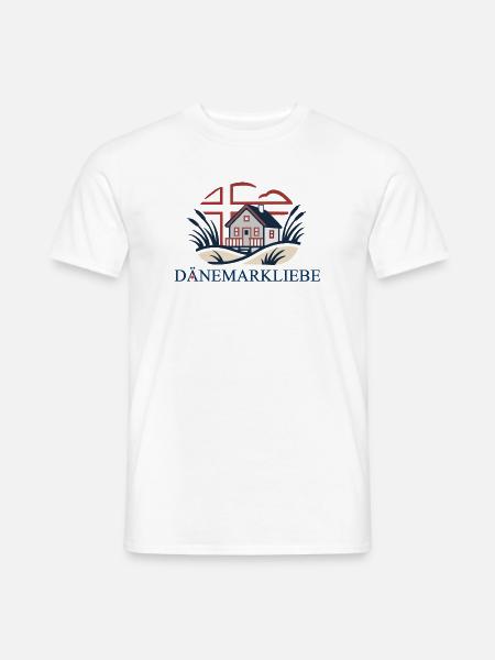 Dänemarkliebe - Ein Statement mit Aussagekraft - Männer T-Shirt - Weiß