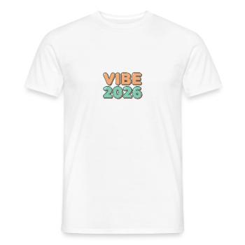 Vibe 2026 dimission fra gymnasiet - Mænd T-shirt - hvid - Foran - AI Model Male 178 dark (178cm)