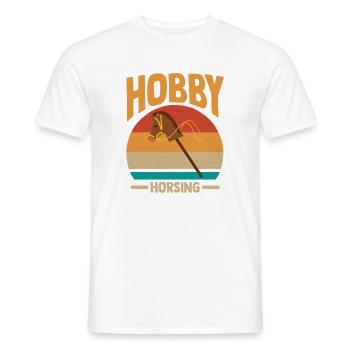Steckenpferd Hobbyhorse Hobby Horsing - Men's T-Shirt - white - Front - AI Model Male 178 dark (178cm)