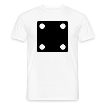 dit - T-shirt homme - blanc - Devant - AI Model Male 178 dark (178cm)