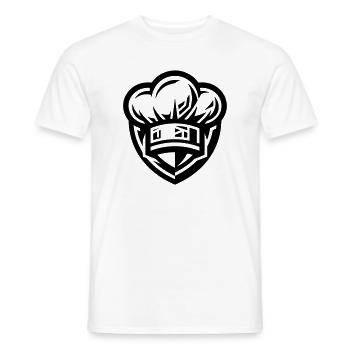 Chef's Hat Icon Cooking - Men's T-Shirt - white - Front - AI Model Male 178 dark (178cm)