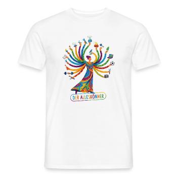 Alleskönner Tausendkünstler begabter Allrounder - Männer T-Shirt - Weiß - Vorne - AI Model Male 178 dark (178cm)