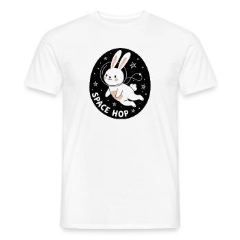 Space Hop - T-shirt homme - blanc - Devant - AI Model Male 178 dark (178cm)