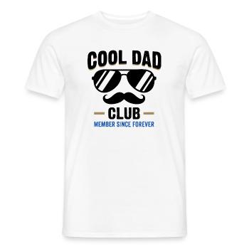 Cool Dad Club, Lustiges Vatertag Papa Shirt - Männer T-Shirt - Weiß - Vorne - AI Model Male 178 dark (178cm)
