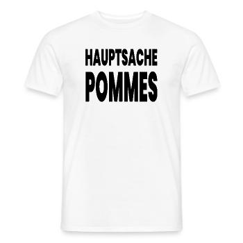 Pommes - Männer T-Shirt - Weiß - Vorne - AI Model Male 178 dark (178cm)
