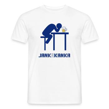 JANK A KANKA - Männer T-Shirt - Weiß - Vorne - AI Model Male 178 dark (178cm)