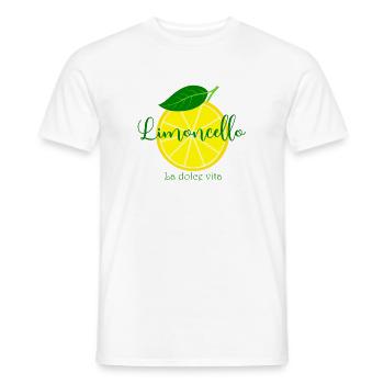 Limoncello La Dolce Vita  - Männer T-Shirt - Weiß - Vorne - AI Model Male 178 dark (178cm)