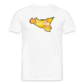 Sizilien Zitrus Motiv - Männer T-Shirt - Weiß - Vorne - AI Model Male 178 dark (178cm)