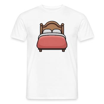 Lit - Lit comique - T-shirt homme - blanc - Devant - AI Model Male 178 dark (178cm)