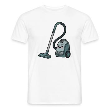aspirateur - T-shirt homme - blanc - Devant - AI Model Male 178 dark (178cm)
