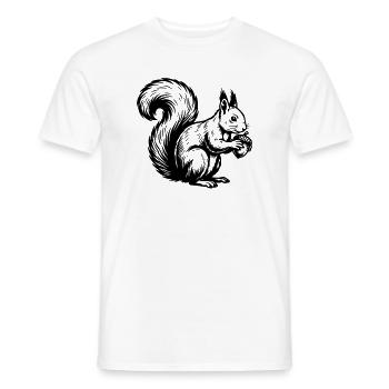 Eichhörnchen - Männer T-Shirt - Weiß - Vorne - AI Model Male 178 dark (178cm)