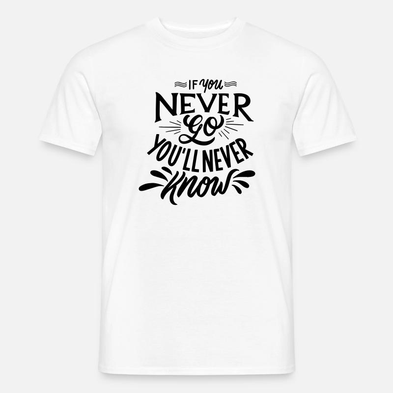 positiver Satz - Männer T-Shirt - Weiß