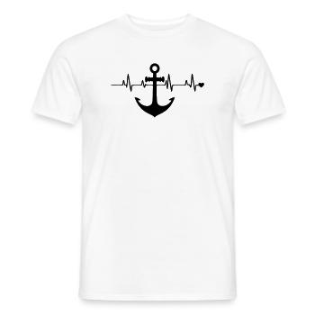 Anchor - Men's T-Shirt - white - Front - AI Model Male 178 dark (178cm)