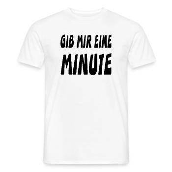 Minute - Männer T-Shirt - Weiß - Vorne - AI Model Male 178 dark (178cm)