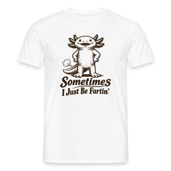 Parfois, je pète simplement. - T-shirt homme - blanc - Devant - AI Model Male 178 dark (178cm)